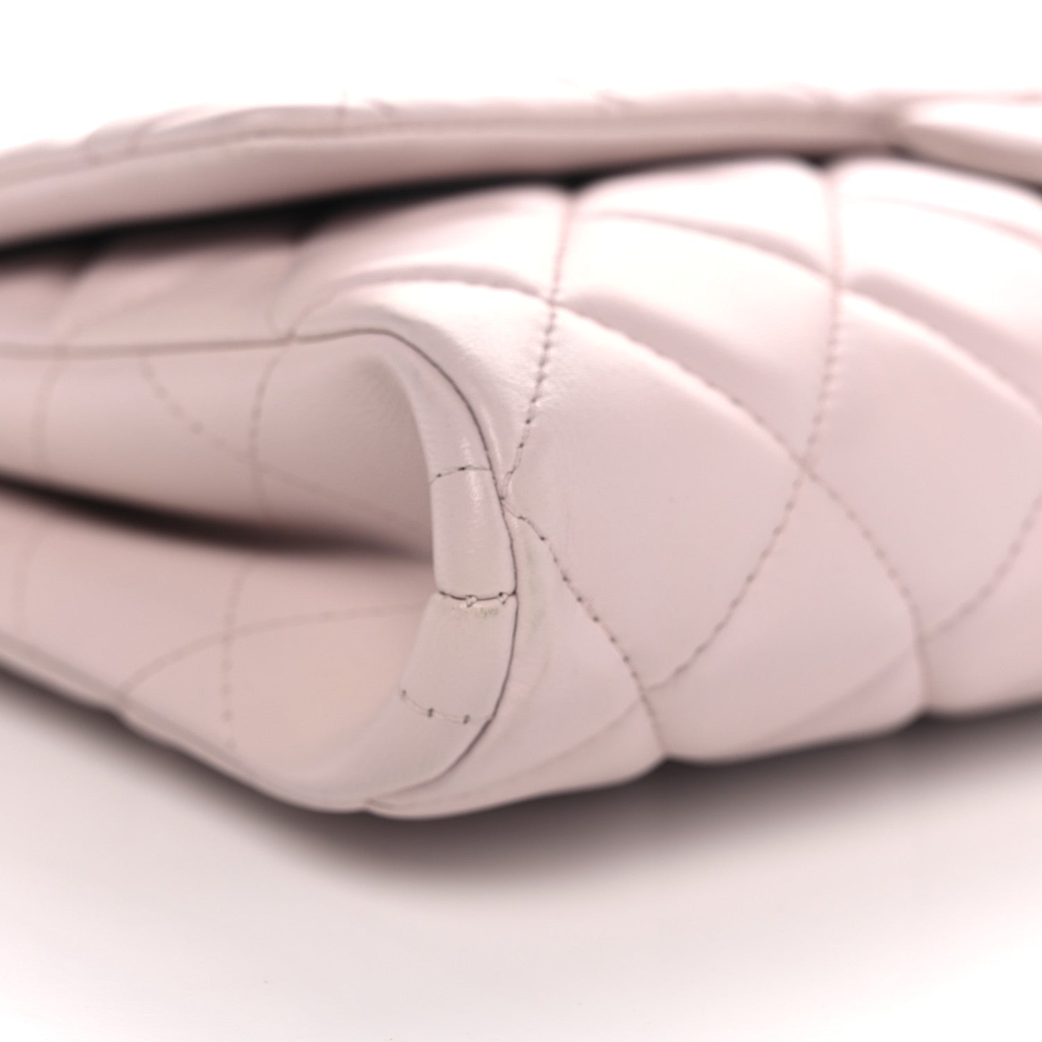 Chanel Lambskin Quilted Clutch with Chain Flap Light Pink 9 of 10