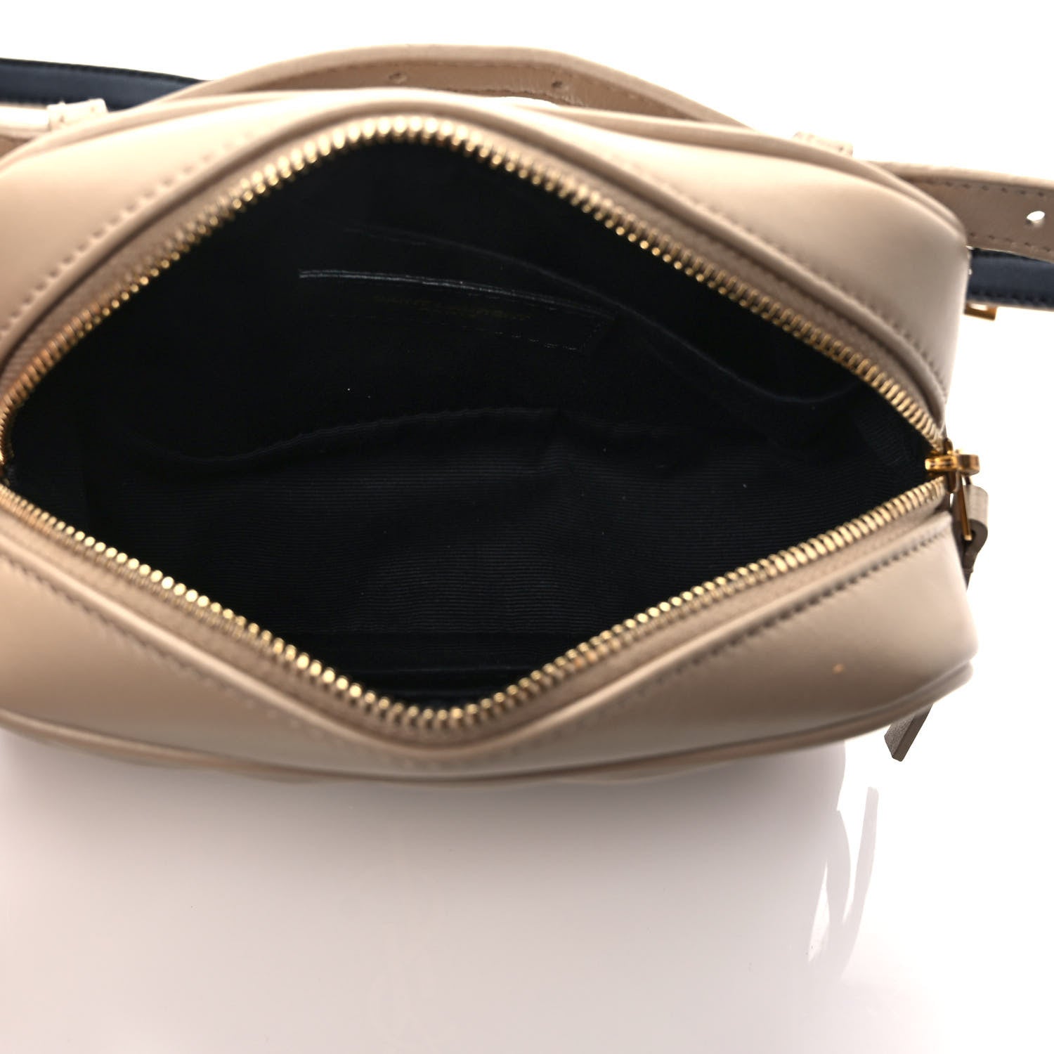 Saint Laurent Calfskin Matelasse Monogram Lou Belt Bag Dark Beige 5 of 9
