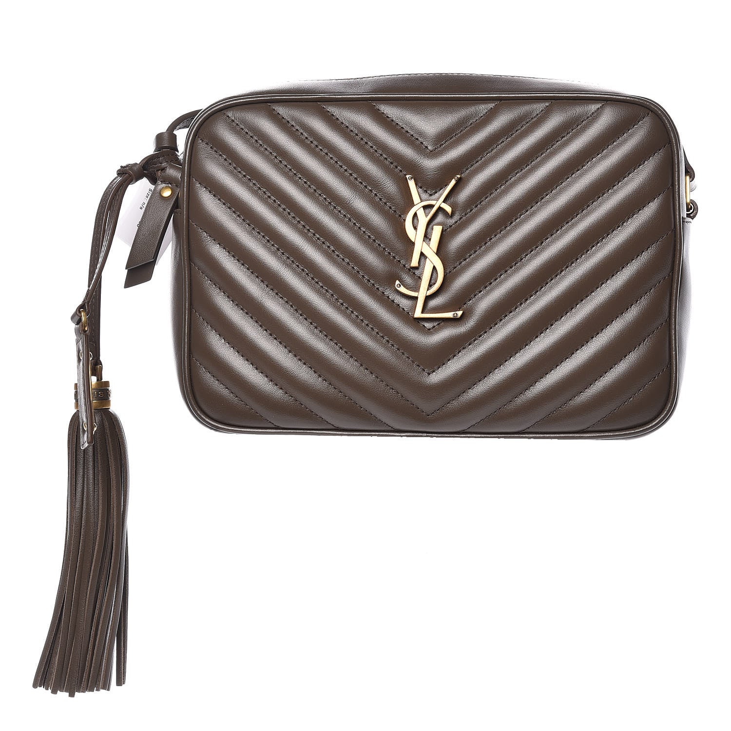 Saint Laurent Calfskin Matelasse Monogram Lou Camera Bag Faggio 1 of 9