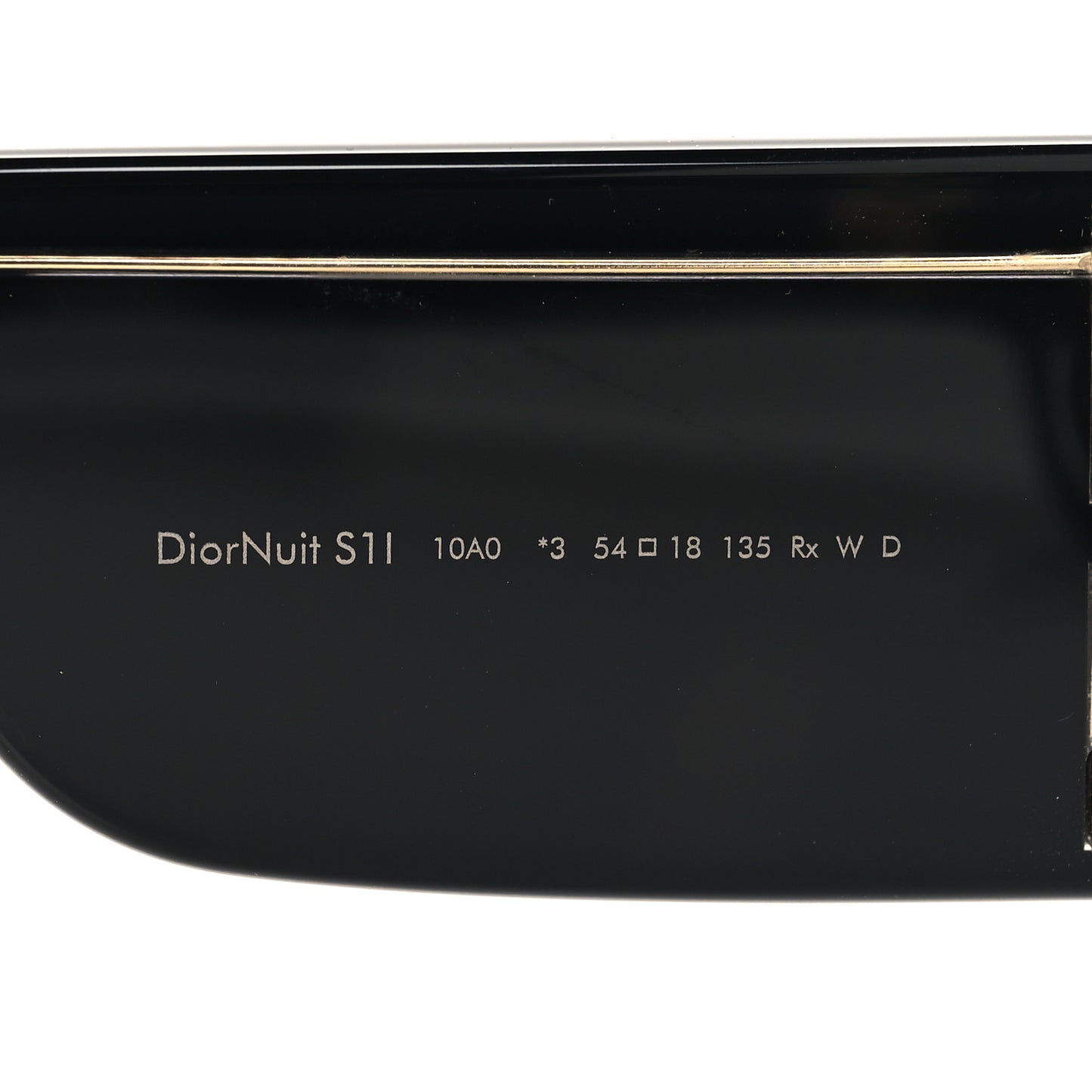 Acetate DiorNuit S1I Sunglasses Black