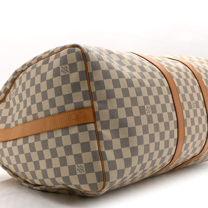 Louis Vuitton Damier Azur Keepall Bandouliere 55 8 of 9