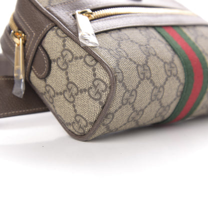 Gucci GG Supreme Monogram Web Small Ophidia Belt Bag 85 34 Dark Brown 8 of 10