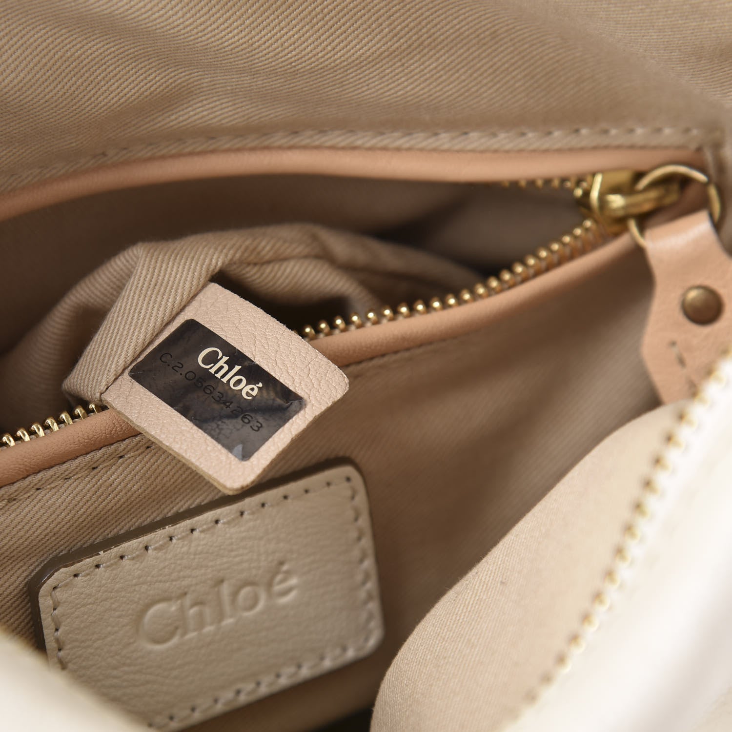 Chloe Calfskin Medium Paraty Cream 9 of 11