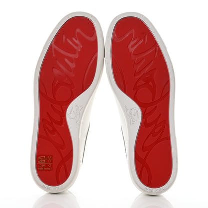 Christian Louboutin Calfskin Elo Loubi Flat Sneakers 39.5 White 5 of 9