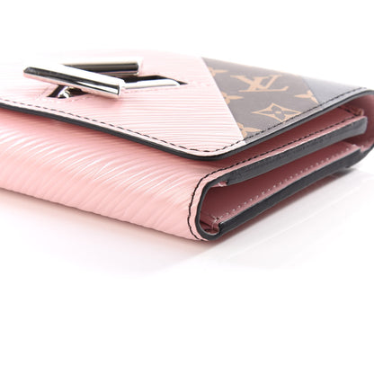 Louis Vuitton Epi Monogram Tape Twist Compact Wallet Rose White 6 of 9