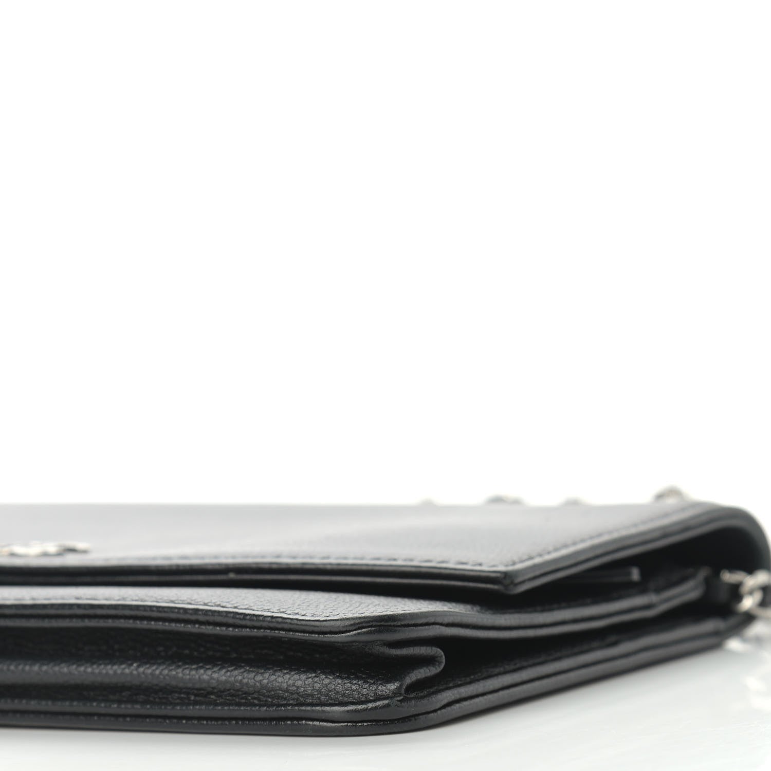 Chanel Caviar Sevruga Wallet On Chain WOC Black 6 of 12