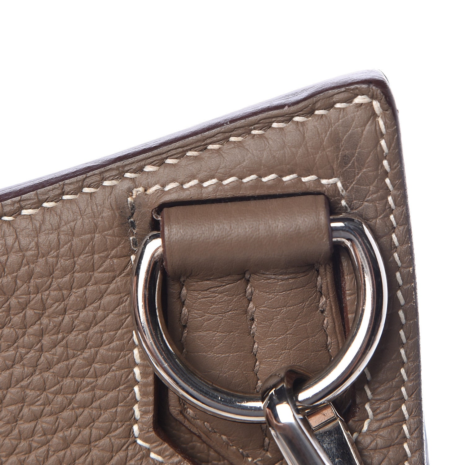 Hermes Taurillon Clemence Jypsiere 34 Etoupe 15 of 19