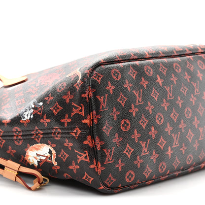 Louis Vuitton Catogram Neverfull MM Marron 10 of 11