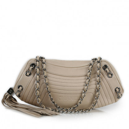 Chanel Leather Small Tassel Bag Beige 1 of 11