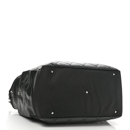Chanel Coated Canvas Paris Biarritz XL Travel Bag Black 3 of 9