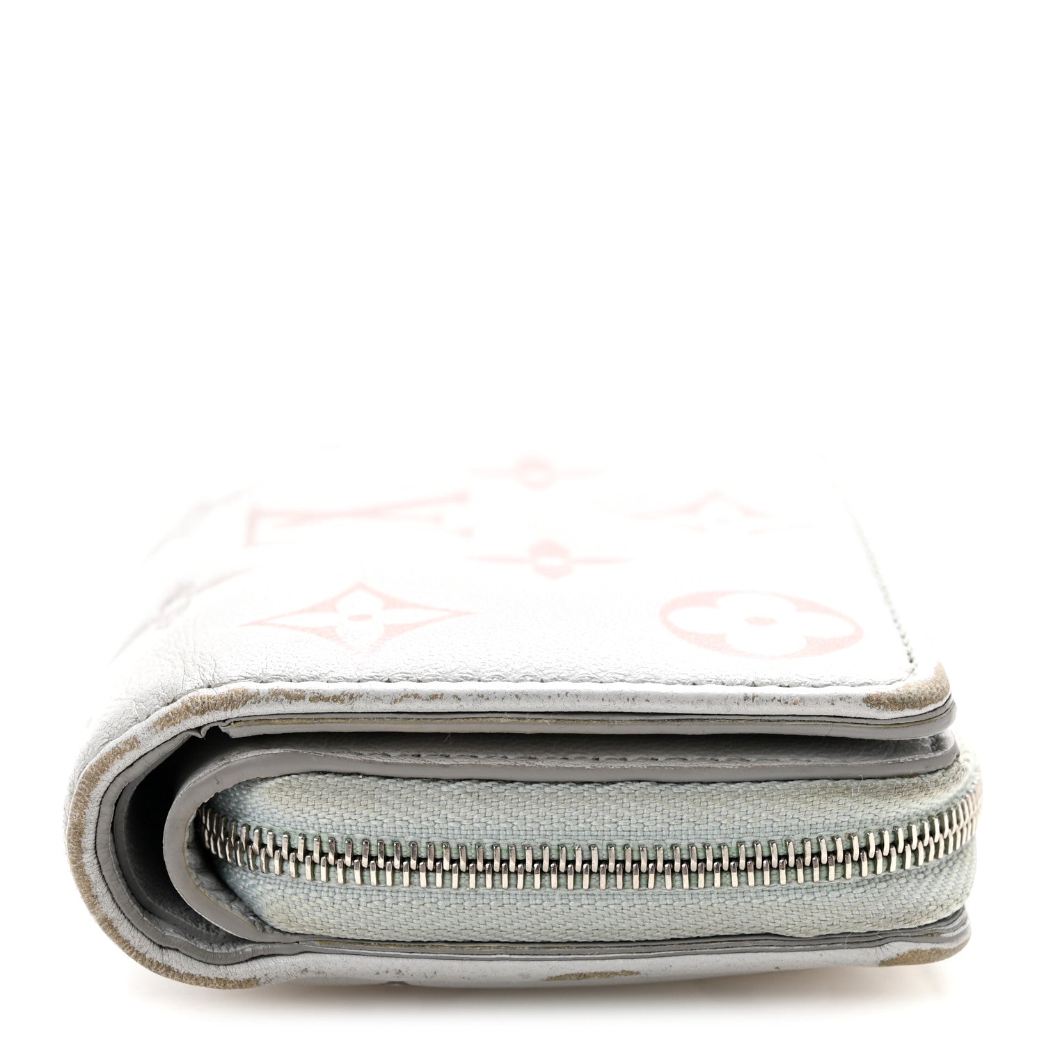 Louis Vuitton Lambskin Embossed Monogram LV Ski Lou Coussin Wallet Gray 12 of 13