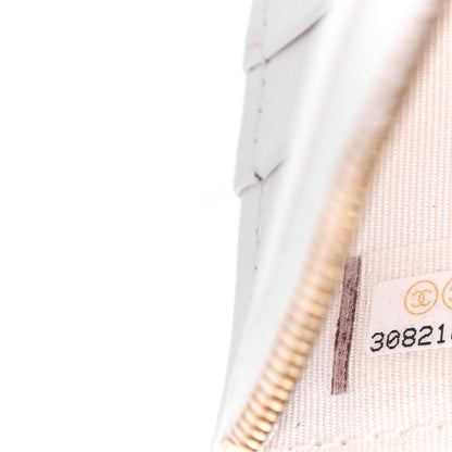 Chanel Caviar Quilted Long Zipped Wallet White 8 of 10