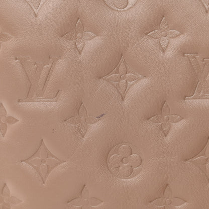 Louis Vuitton Lambskin Embossed Monogram Coussin PM Taupe 13 of 13