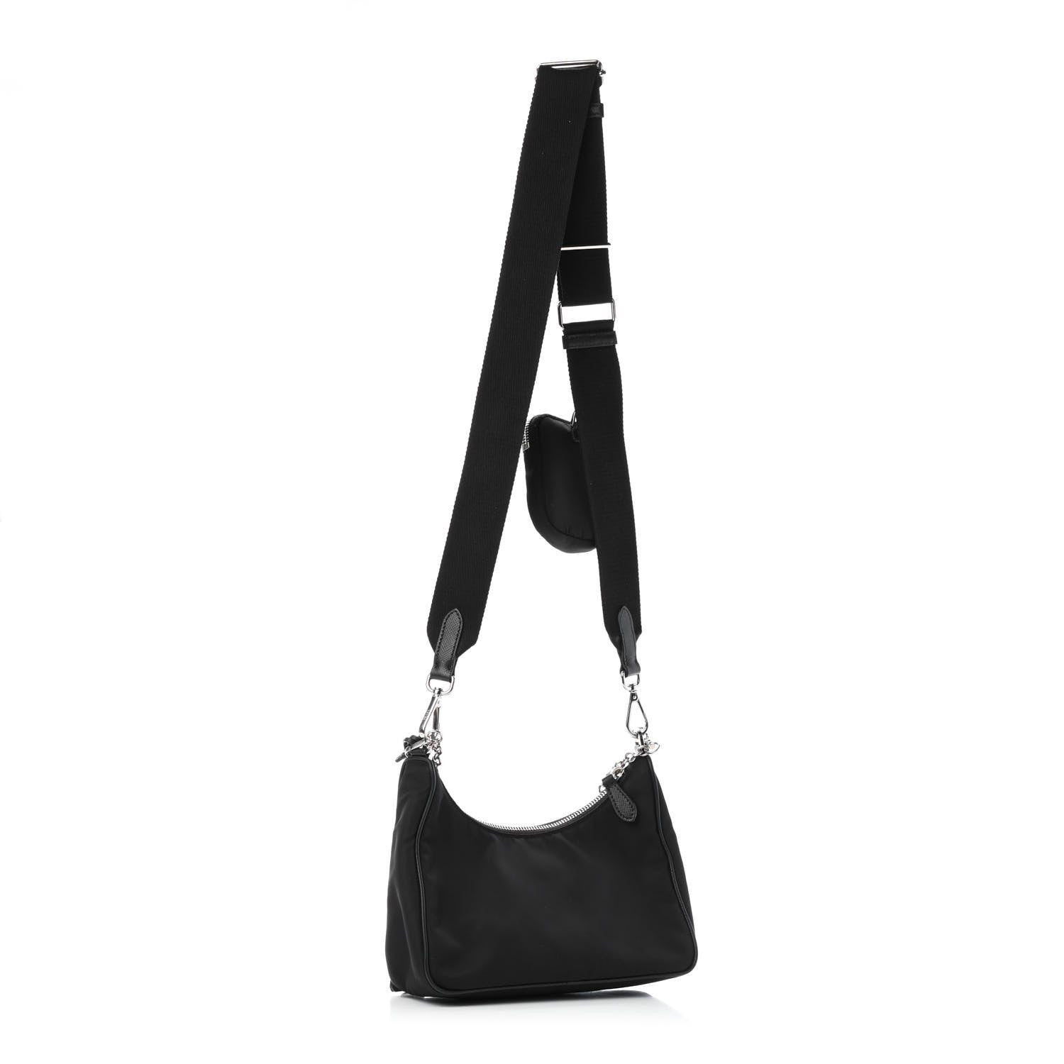 Prada Nylon Re-Edition 2005 Shoulder Bag Black 2 of 5