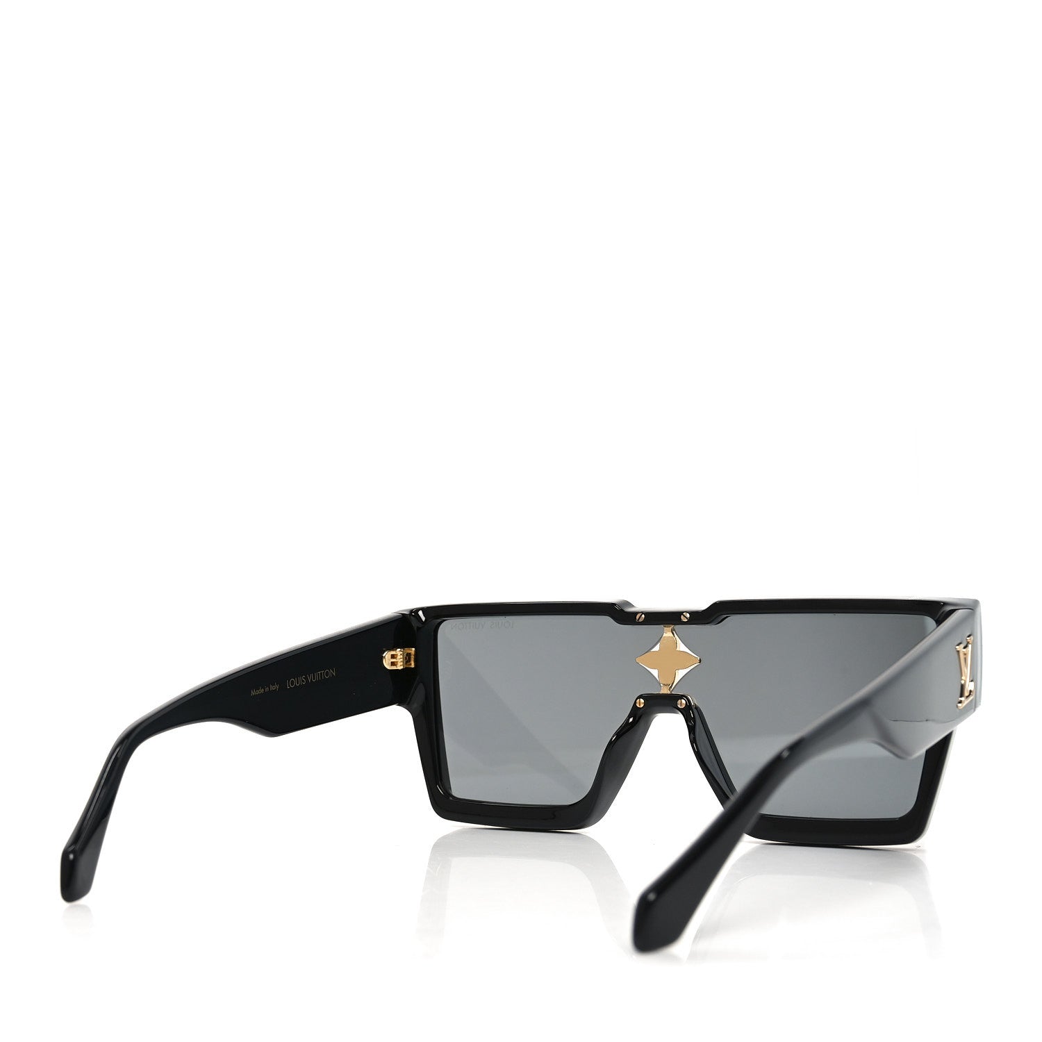 Louis Vuitton Acetate Swarovski Crystal Cyclone Sunglasses Z1578E Black 4 of 7