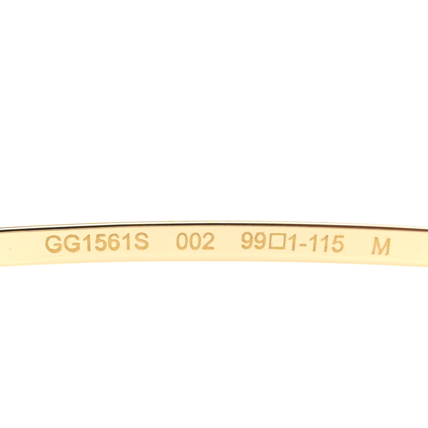 Gucci Metal Mask Shaped Frame Sunglasses GG1561S Brown 5 of 8
