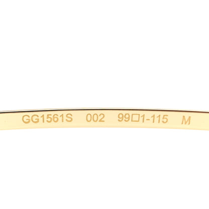 Gucci Metal Mask Shaped Frame Sunglasses GG1561S Brown 5 of 8