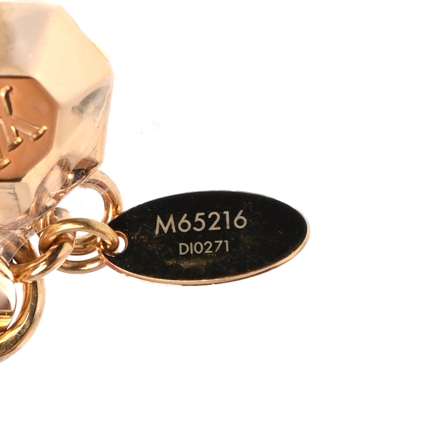 LV Facettes Bag Charm Key Holder Gold