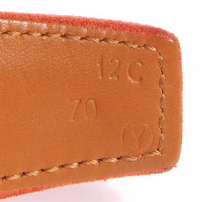 Hermes Veau Doblis Box Reversible Polished Constance 32mm H Belt 70 Rosy Gold 5 of 6