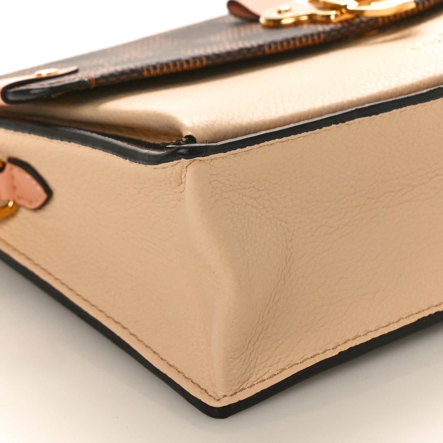 Damier Ebene Vavin Chain Wallet Creme