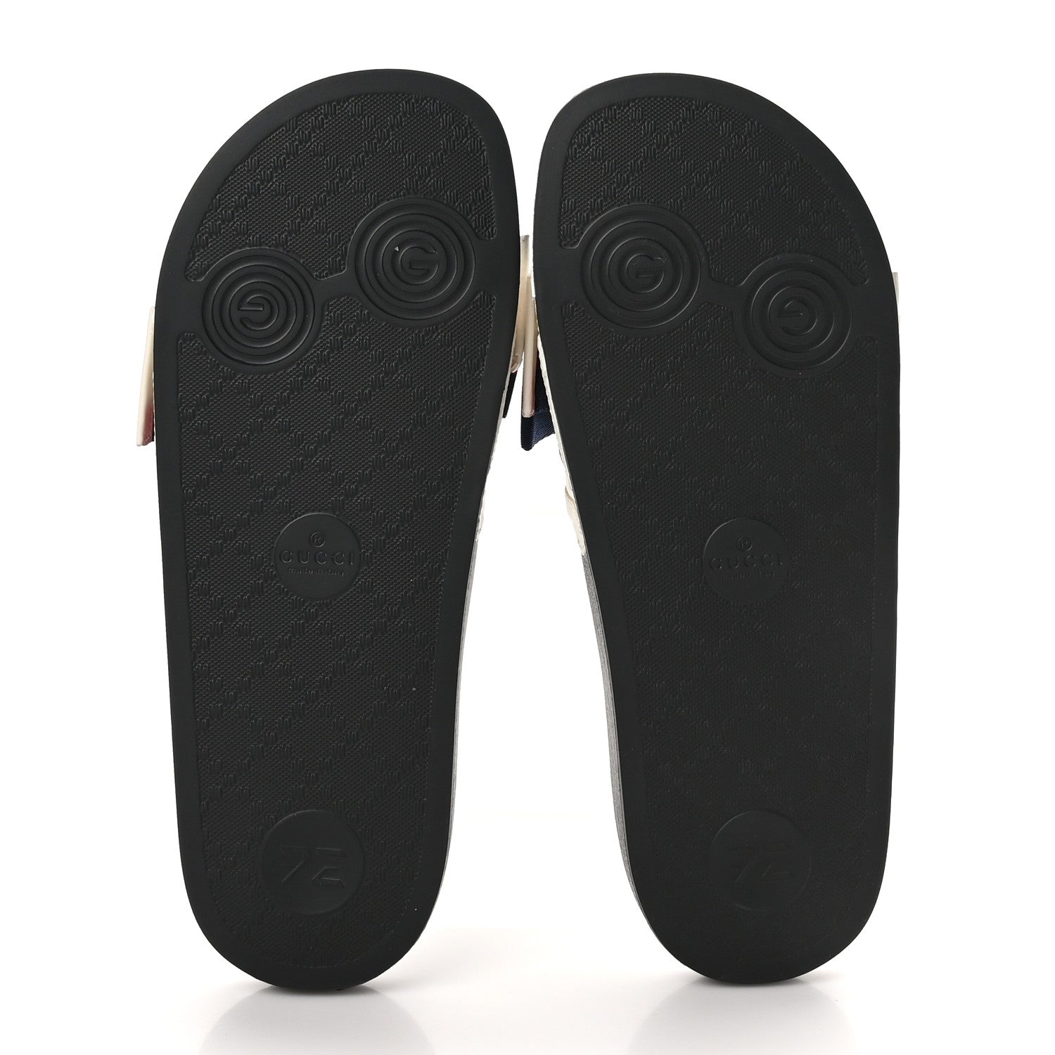 Gucci Satin Web Sylvie Bow Slide Sandals 38 White 6 of 8