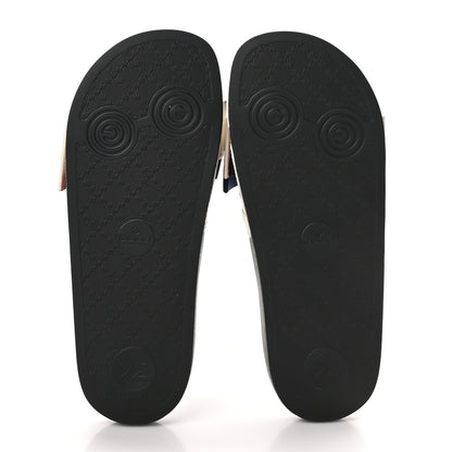 Gucci Satin Web Sylvie Bow Slide Sandals 38 White 6 of 8