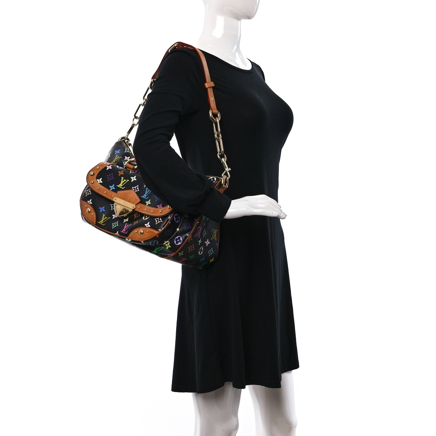 Louis Vuitton Monogram Multicolor Rita Black 2 of 11