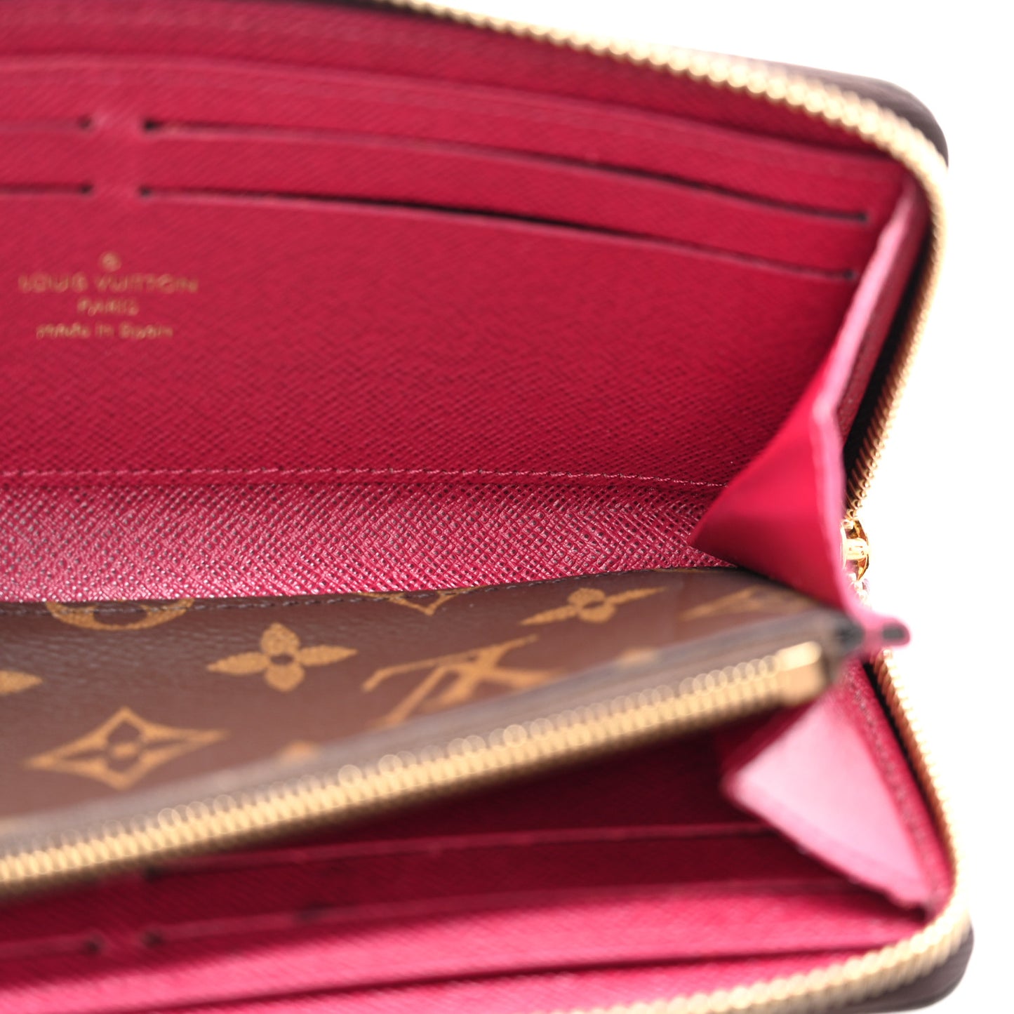 Monogram Clemence Wallet Fuchsia