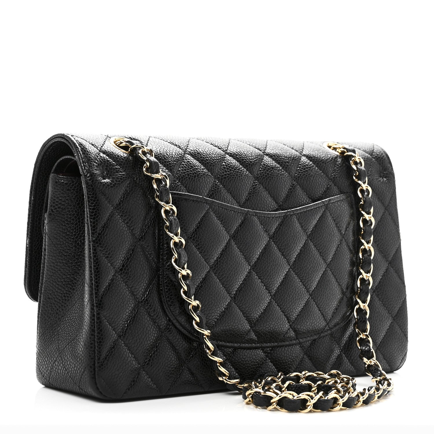 Chanel Caviar Quilted Medium Double Flap Black 3 of 10