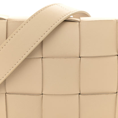 Bottega Veneta Brushed Calfskin Maxi Intreccio Crossbody Cassette Bag Porridge 8 of 12