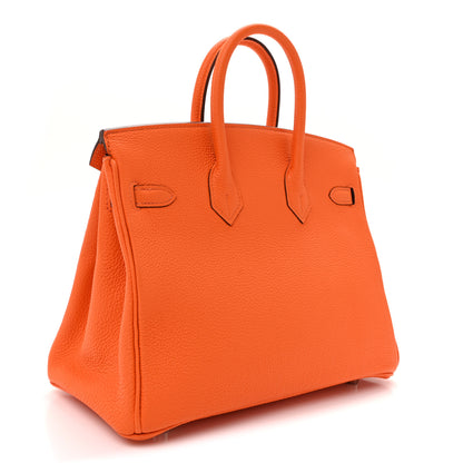 Hermes Togo Birkin 25 Orange Minium 3 of 12