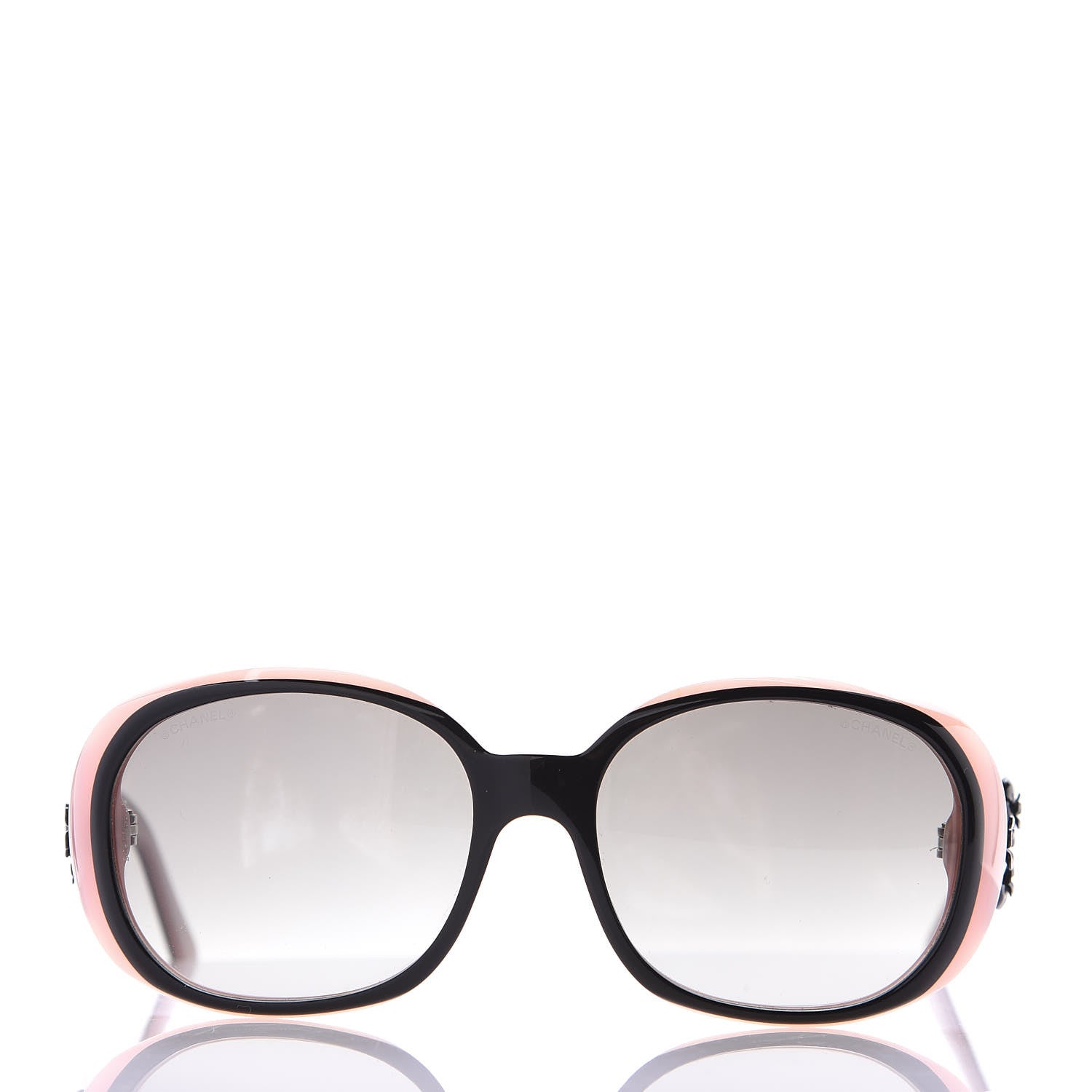 Chanel Camellia CC Sunglasses 5113 Black Pink 2 of 8