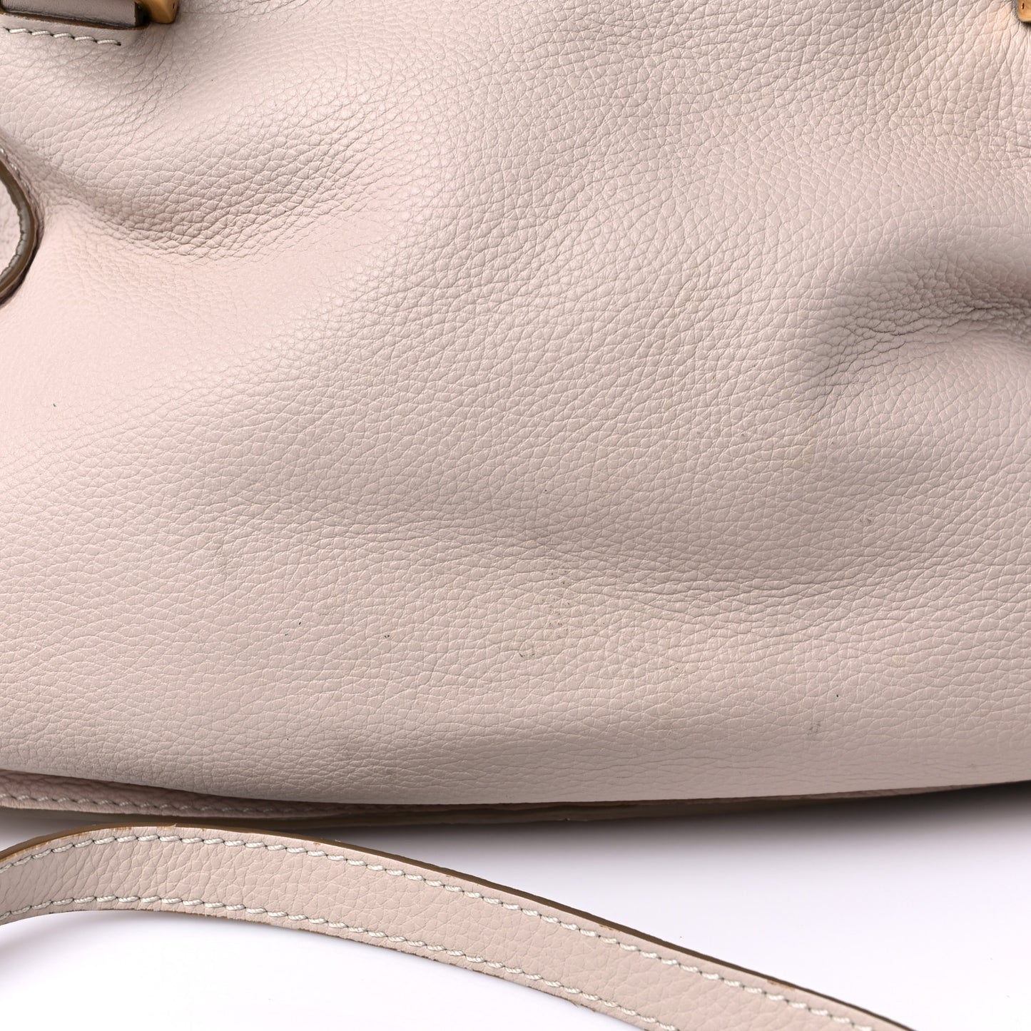 Calfskin Medium Marcie Satchel Abstract White