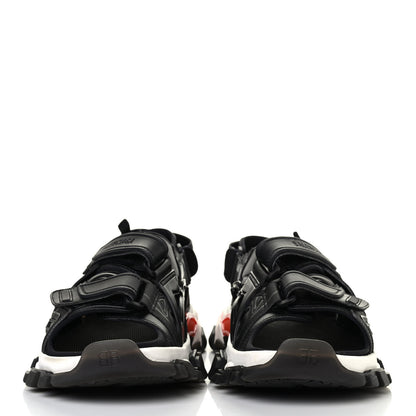 Balenciaga Neoprene Rubber Clear Sole Mens Track Sandals 44 Black White Red 2 of 4