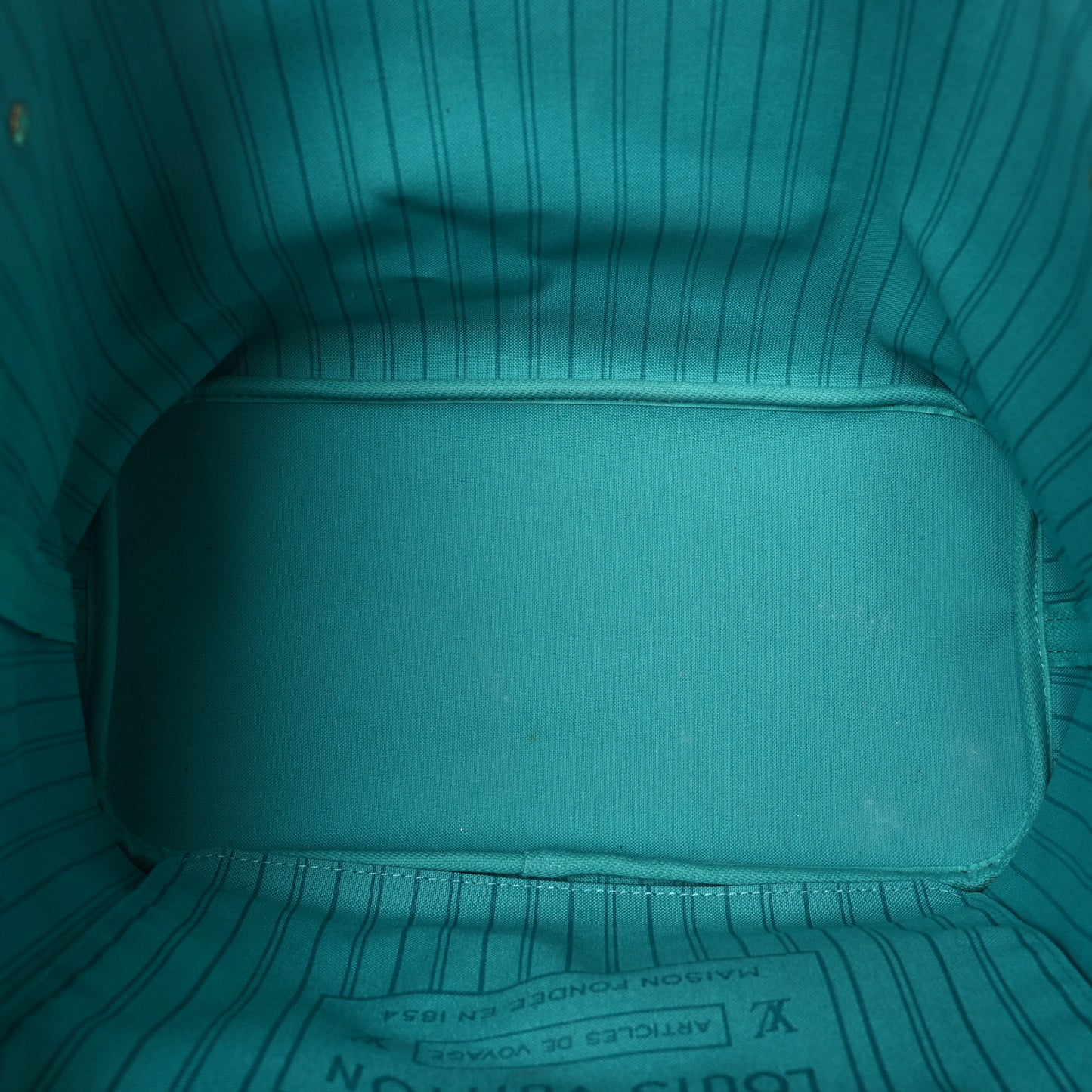 Monogram V Neverfull MM Turquoise