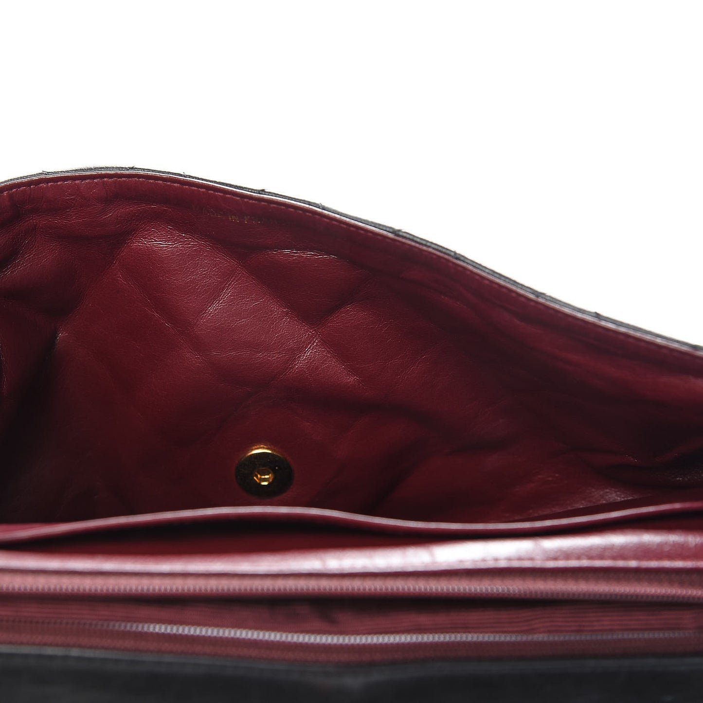 Lambskin Quilted Jumbo Single Flap Black