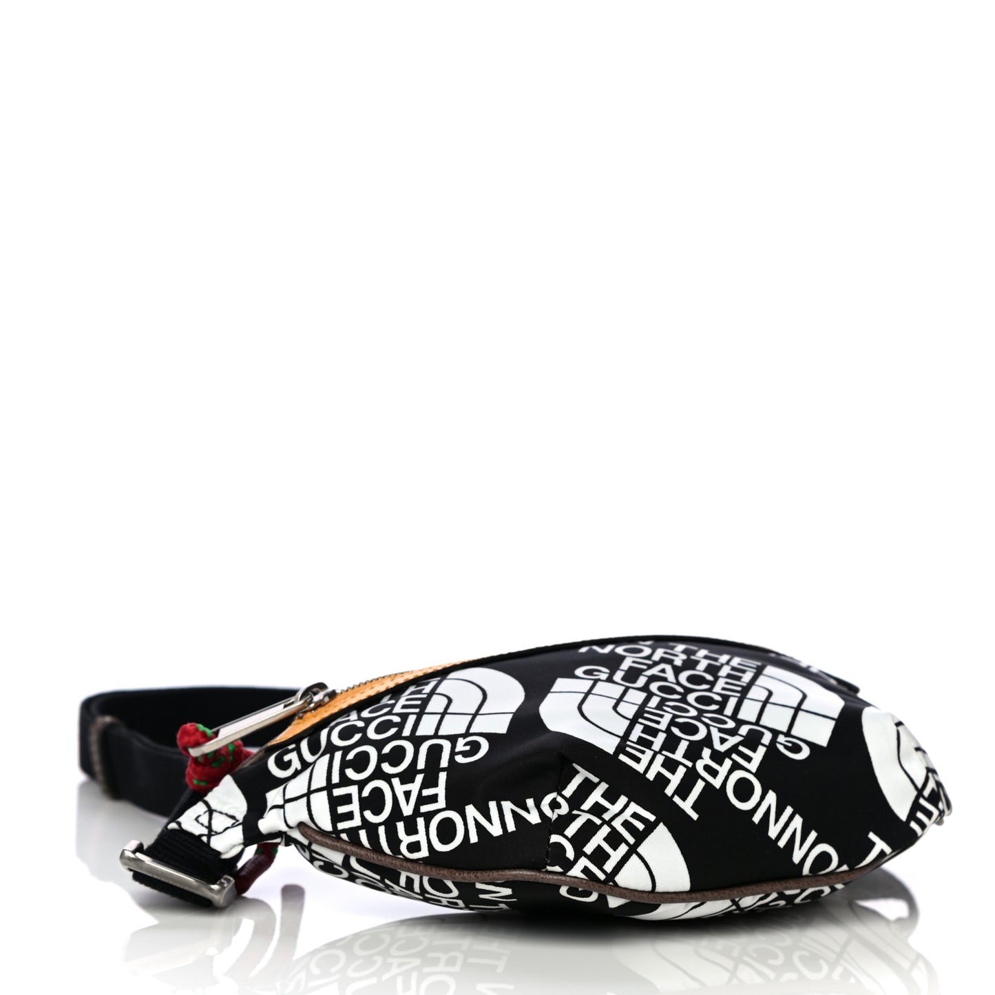 X THE NORTH FACE Econyl Nylon Belt Bag Black Ivory Crop