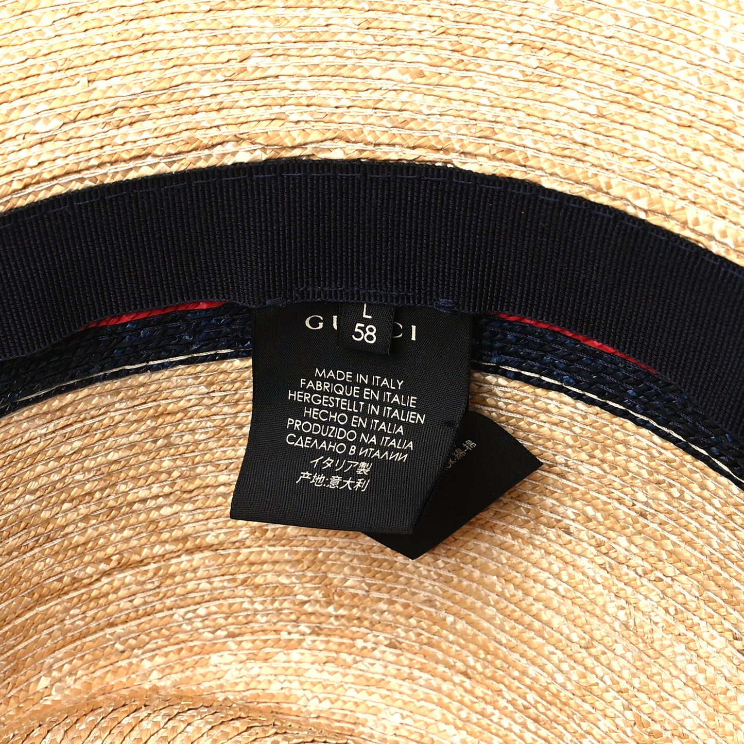 Abaca Straw Web Fedora Hat L