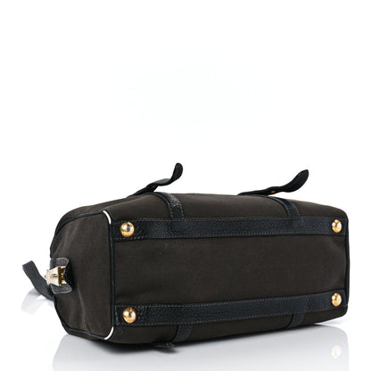 Prada Jacquard Logo Shoulder Bag Moro Black 3 of 7