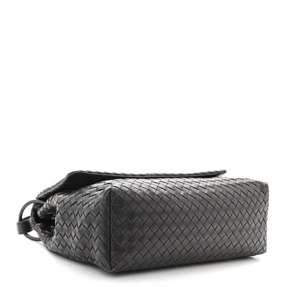 Bottega Veneta Nappa Intrecciato Flap Shoulder Bag Ebano 4 of 12