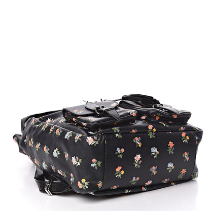 Saint Laurent Calfskin Prairie Flower Printed Festival Backpack Multicolor 4 of 12