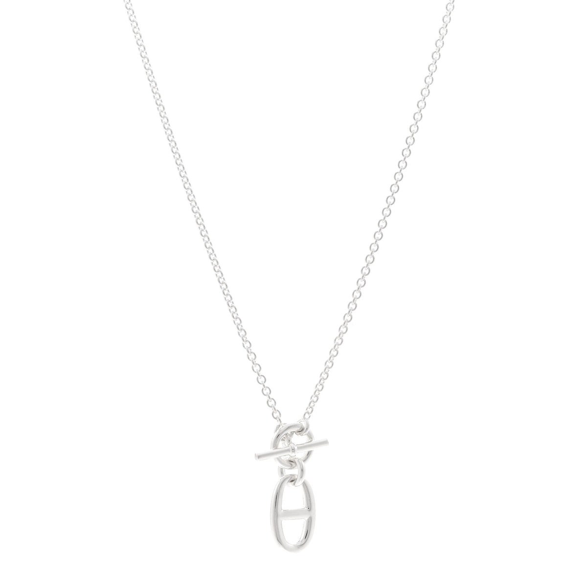 Sterling Silver Amulette Chaine d'Ancre Necklace