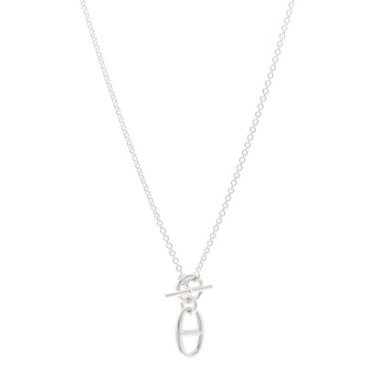 Hermes Sterling Silver Amulette Chaine d'Ancre Necklace 1 of 6