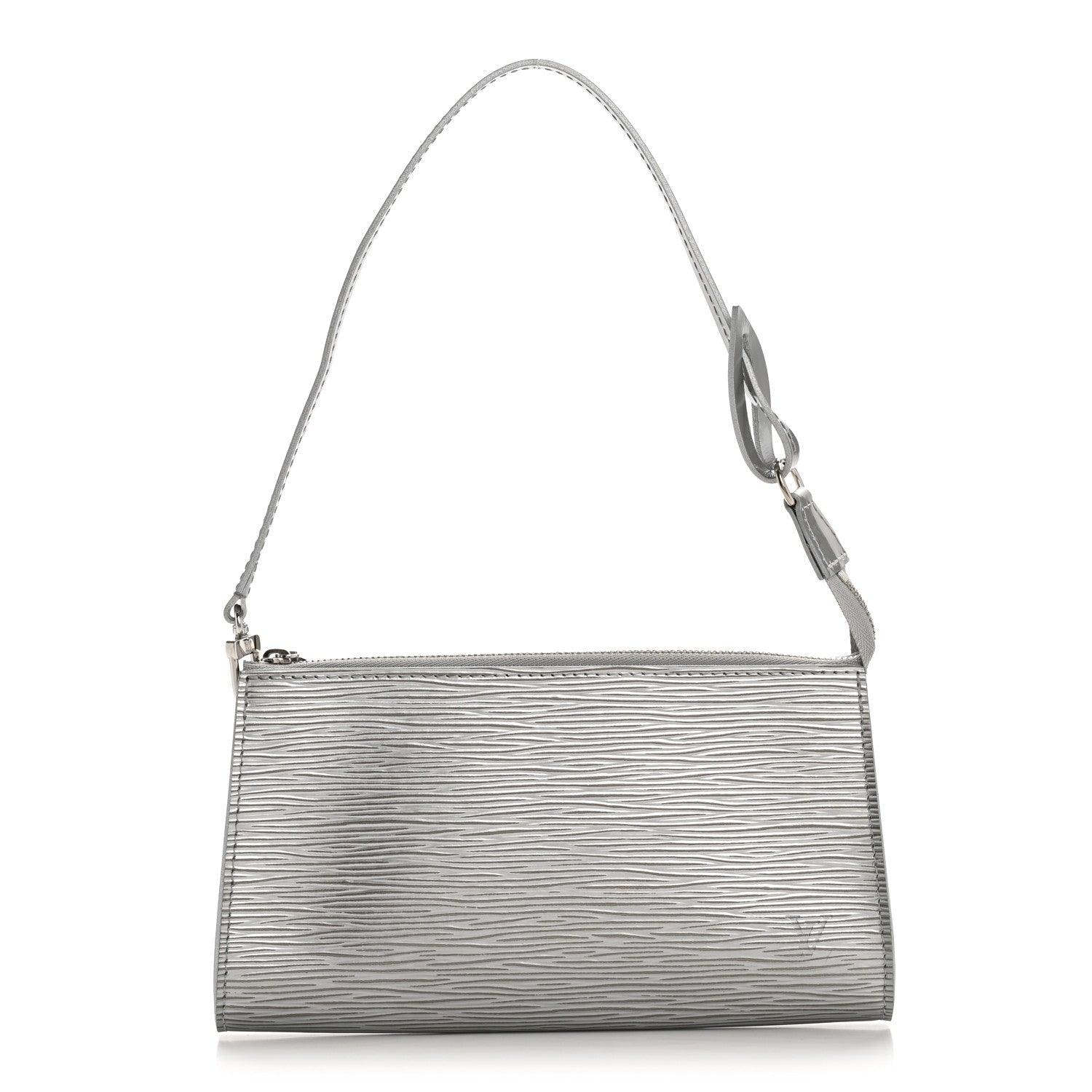 Louis Vuitton Epi Pochette Accessories Metallic Silver 1 of 10