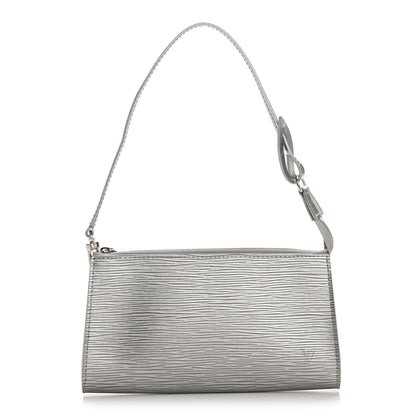 Louis Vuitton Epi Pochette Accessories Metallic Silver 1 of 10