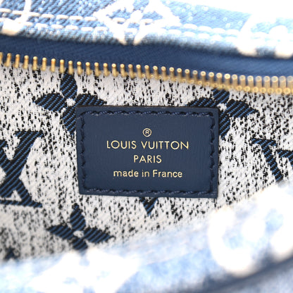 Louis Vuitton Monogram Jacquard Denim Loop Bleu 5 of 9