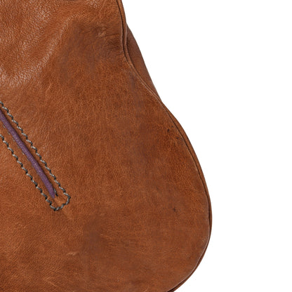 Valentino Garavani Calfskin Pleated Hobo Brown 11 of 15