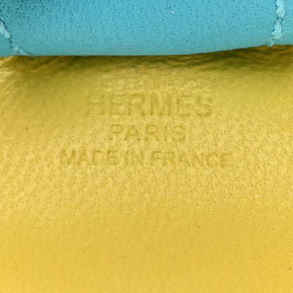 Hermes Milo Lambskin Grigri Rainbow Reversible Rodeo Bag Charm PM Bleu Electrique Rose Pourpre Lime Bleu Zanzibar 3 of 4