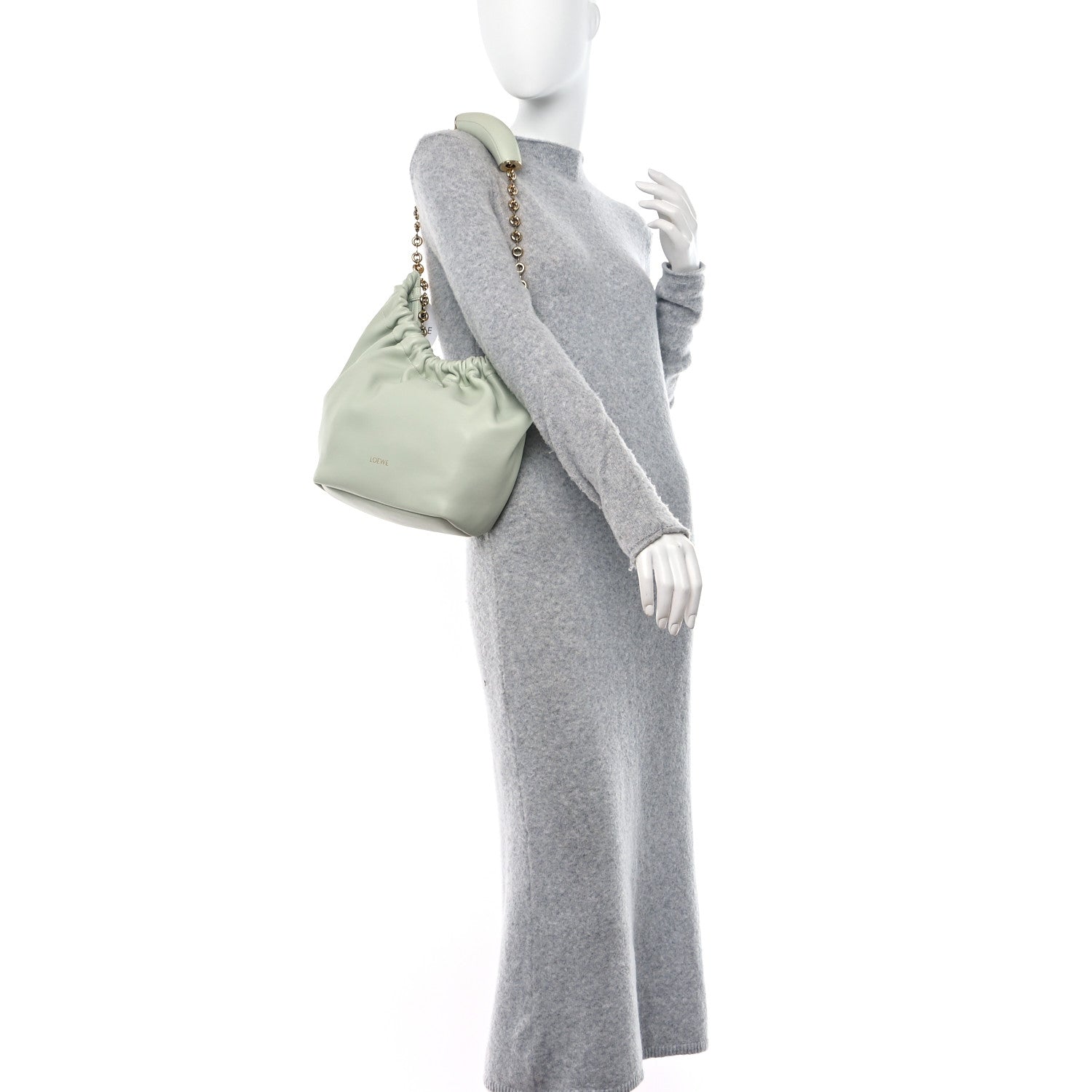 Loewe Mellow Nappa Lambskin Small Squeeze Bag Spring Jade 2 of 11