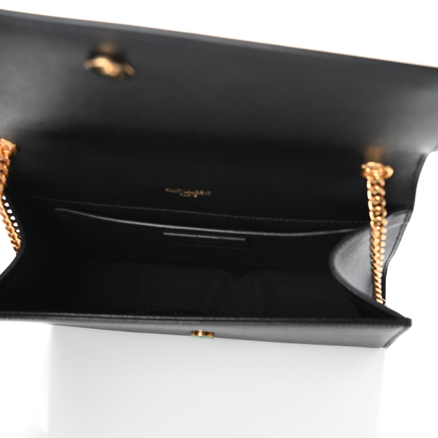 Grain De Poudre Medium Classic Monogram Kate Satchel Black